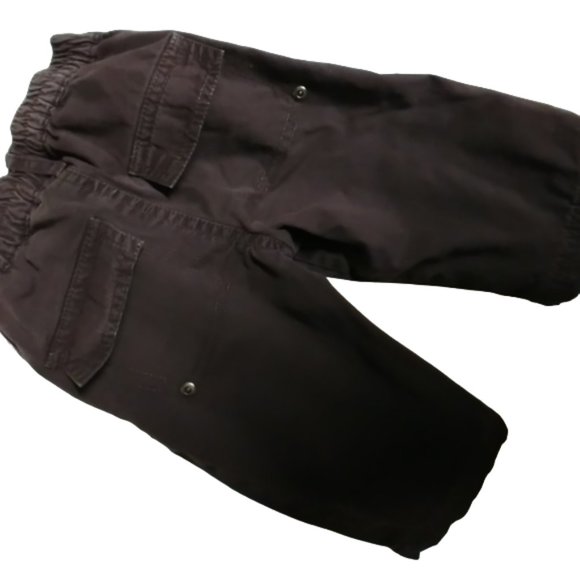 DPAM Lightweight Lined Brown Pull-on Pants Size 6 Months - Picture 3 of 5
